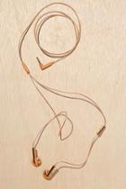 Urban Outfitters Happy Plugs Earbud Headphones,copper,one Size