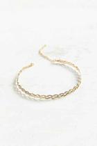 Urban Outfitters Wire Tattoo Choker Necklace,gold,one Size