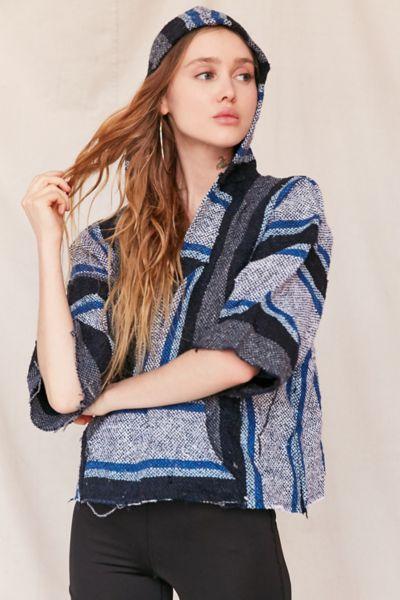 Urban Renewal Recycled Cropped Textured Hoodie Sweatshirt