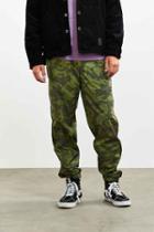 Urban Outfitters Uo Colorblocked Camo Nylon Pant,green Multi,xs