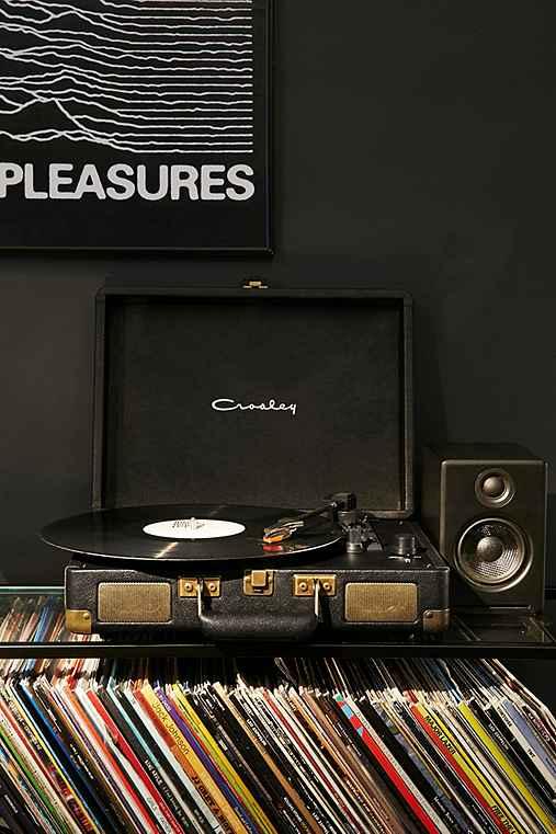 Urban Outfitters Crosley X Uo Cruiser Briefcase Portable Vinyl Record Player,black,one Size