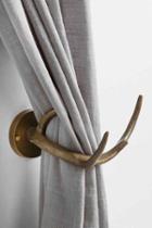 Urban Outfitters Magical Thinking Antler Curtain Tie-back,bronze,one Size