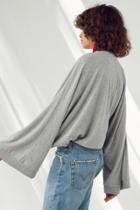Project Social T Demi Extreme Belle Sleeve Fleece Top