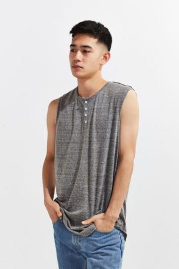 The Narrows Henley Muscle Tee