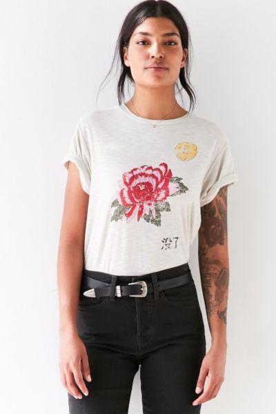 Comune X Uo Floral Language Tee