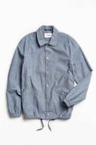 Urban Outfitters Farah Holryd Denim Coach Jacket,indigo,s