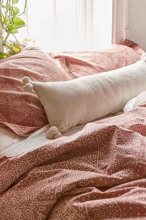 Urban Outfitters Magical Thinking Ayden Canvas Bolster Pillow,cream,one Size