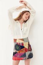 Ecote Briana Patchwork Mini Skirt