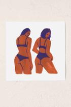 Urban Outfitters Leah Reena Goren Bikini Girls Art Print,no Frame,30x30