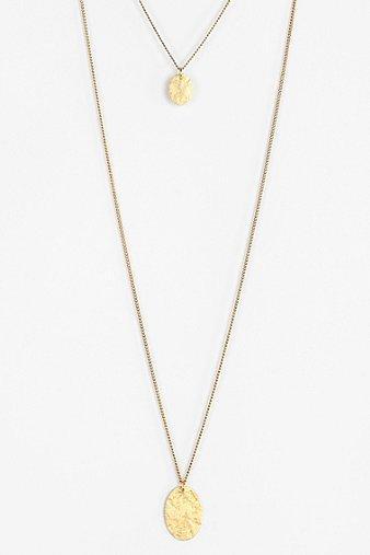 Hammered High/low Necklace