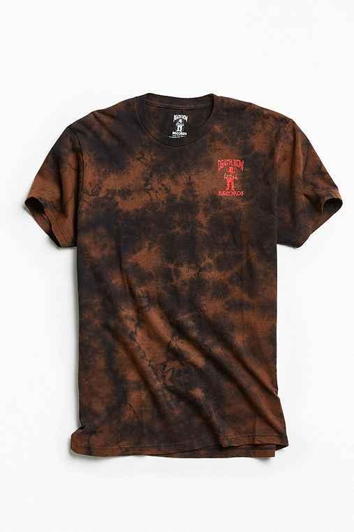 Urban Outfitters Death Row Records Embroidered Tee,washed Black,xl