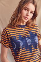 Urban Outfitters Uo Design X Urban Renewal Striped Celestial Tee