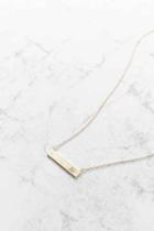 Urban Outfitters Initial Bar Necklace,m,one Size