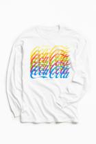 Urban Outfitters Coca-cola Rainbow Long Sleeve Tee