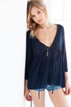 Urban Outfitters Kimchi Blue Maisie Babydoll Blouse