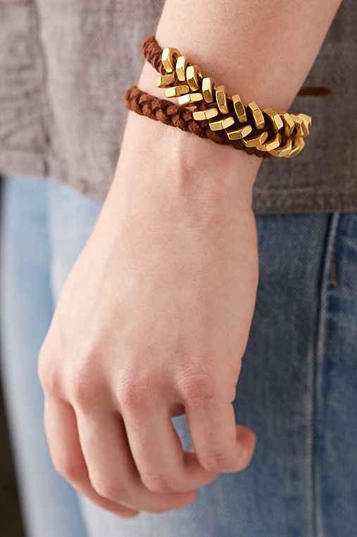 Urban Outfitters Makerskit Hexnut Bracelet Diy Kit,brown,one Size