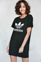 Urban Outfitters Adidas Originals Trefoil Oversized T-shirt Mini Dress,black,xs