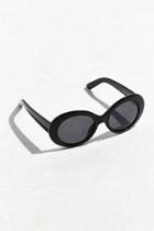 Urban Outfitters Plastic Oval Sunglasses,black,one Size