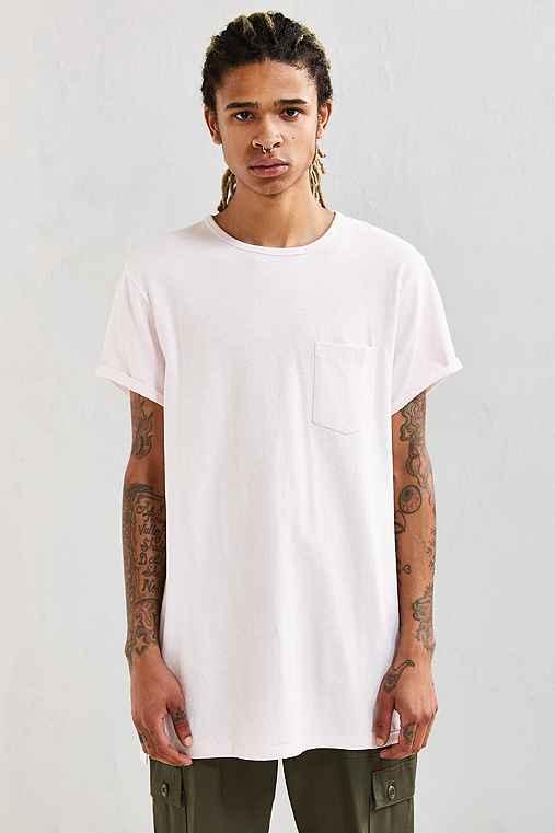 Urban Outfitters Feathers Heavy Roll Sleeve Tee,blush,m