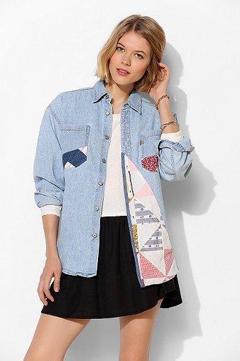 Urban Renewal Quilted Denim Shirt