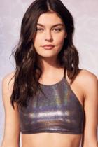 Urban Outfitters Out From Under Foil High Neck Bikini Top