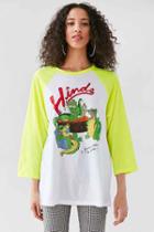 Urban Outfitters Hinds Long-sleeve Baseball Tee,white,s