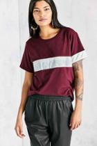 Urban Outfitters Adidas Originals New York 1986 Logo Tee,maroon,s