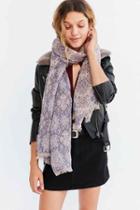 Urban Outfitters Intarsia Blanket Scarf,pink,one Size