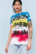Urban Outfitters The Police Synchronicity Tie-dye Tee,white,m