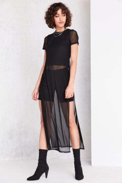 Silence + Noise Wishbone Mesh Maxi Tee
