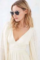 Urban Outfitters Kendall Heart Frame Sunglasses,pink,one Size