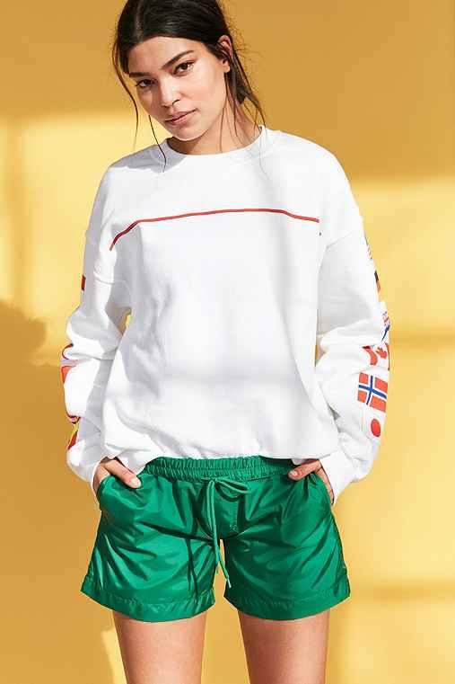 Urban Outfitters Without Walls Corrie Parachute Drawstring Short,green,m