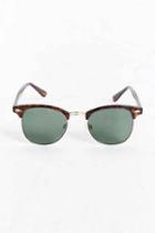 Urban Outfitters Classic Half-frame Sunglasses,brown,one Size