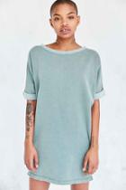 Urban Outfitters Silence + Noise Dax Dolman Sweatshirt Mini Dress,green,l