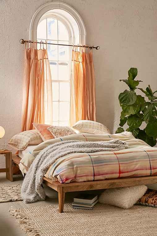 Urban Outfitters Amelia Platform Bed,brown,full/queen