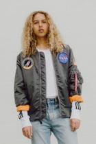 Urban Outfitters Alpha Industries L-2b Nasa Bomber Jacket