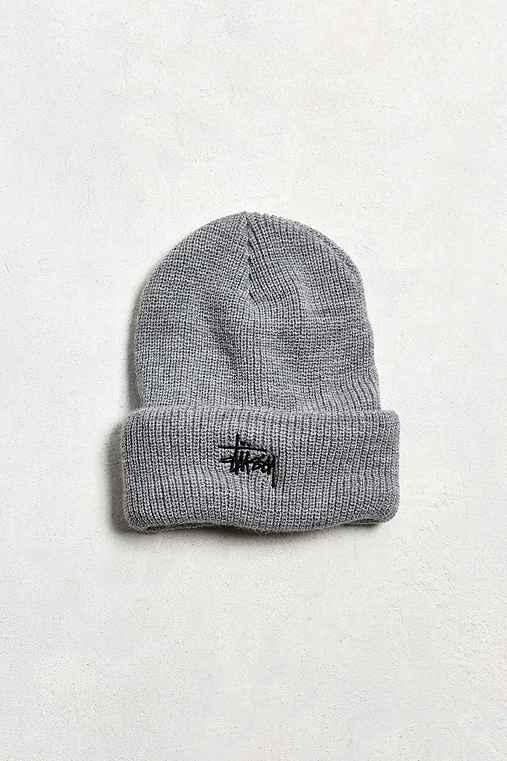Urban Outfitters Stussy Heathered Beanie,grey,one Size