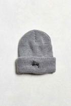 Urban Outfitters Stussy Heathered Beanie,grey,one Size