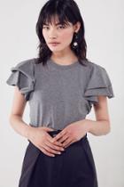 Kimchi Blue Odette Ruffle Cropped Tee