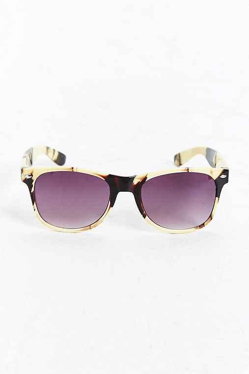 Urban Outfitters Polished Square Sunglasses,black Multi,one Size