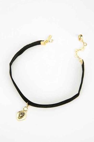 Vanessa Mooney Black Diamond Choker Necklace