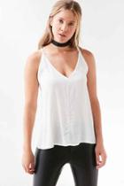Urban Outfitters Silence + Noise Annabella Strappy Cami,white,m