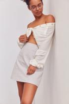 Side Party Defo Gingham Mini Skirt