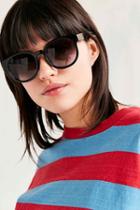Urban Outfitters Bahama Rounded Square Sunglasses,black,one Size