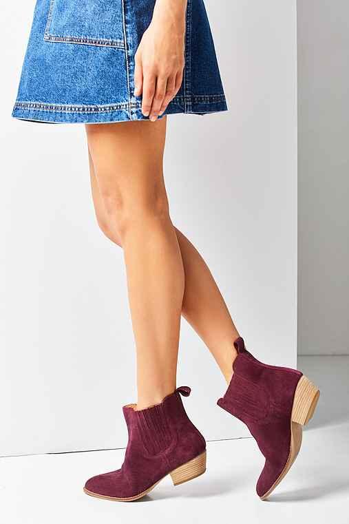 Urban Outfitters July Chelsea Boot,maroon,us 9/eu 39