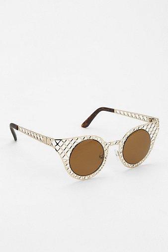 Crisscross Cat-eye Sunglasses