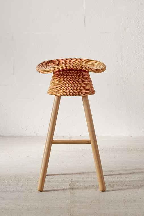 Urban Outfitters Umbra Shift Coiled Stool,orange,one Size
