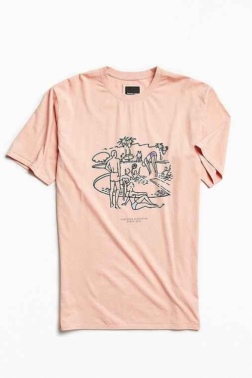 Urban Outfitters Barney Cools Poolside Tee,pink,l