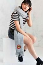 Urban Outfitters Icon Scarf,grey,one Size