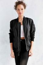 Urban Outfitters Alpha Industries Lightweight Ma-1 Bomber Jacket,black,s
